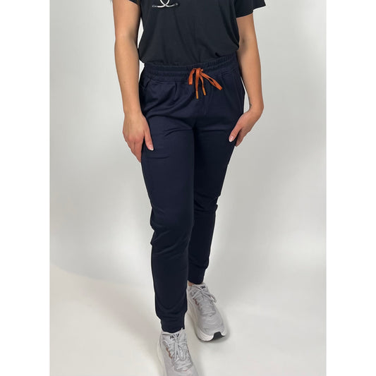 Women’s High Waisted Jogger Scrub Pants - Navy Blue